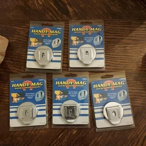 Everbilt 2 in. Dia Belt Clip Handy Mag Powerful Magnets Metal Finish -Lot of 5 - Picture 1 of 3