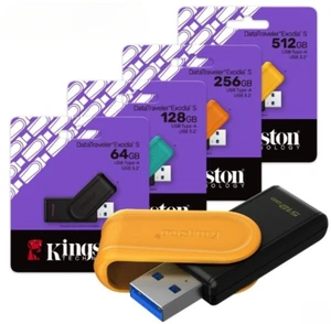 Kingston 64 Go 128 Go 256 Go DataTraveler Exodia S USB 3.2 Gen 1 clé USB Royaume-Uni - Photo 1/12