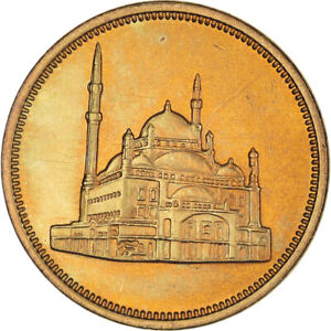 [#389151] Coin, Egypt, 10 Piastres, 1992, AU, Brass, KM:732