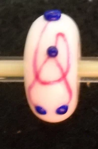 Fenton Art Glass Jewelry Glass Bead Charm New B22 - Picture 1 of 1