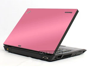 PINK Vinyl Lid Skin Cover Decal fits IBM Lenovo Thinkpad T400 Laptop - Picture 1 of 1