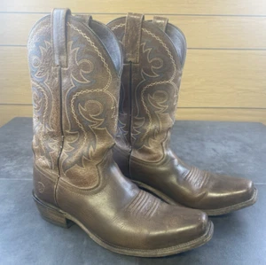 Ariat Herren Braun Leder Westernstiefel Größe 10.5D-10015385 - Bild 1 von 9
