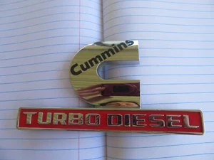 2019-23 Dodge Ram 2500 3500 Cummins Turbo Diesel Fender Emblem Mopar 68358491AA - Picture 1 of 3