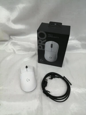 Logicool G Pro X Superlight 2 Kabellos Gaming Maus Weiß Guter Zustand Gebraucht - Bild 1 von 4