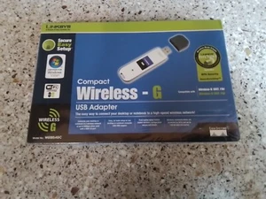Linksys Compact Wireless - G USB Adapter Model WUSB54GC BRAND NEW - Afbeelding 1 van 5