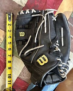 Wilson A730 Sz 11.5" Black Leather RHT Baseball Softball Glove