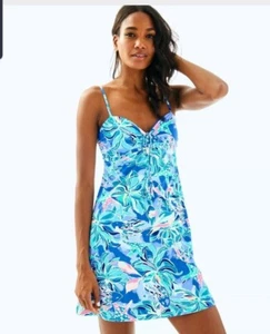Lilly Pulitzer Margarete Cover Up Dress - Bennet Blue Celestial Seas - Size XXS - Picture 1 of 4