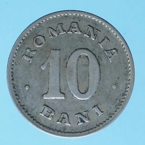 ROMANIA CAROL I 10 BANI 1900 NICKEL COIN NUMISMATIC COLLECTION  - Picture 1 of 2