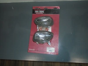 Show Chrome Accessories Clear Turn Signal Light Honda GL 1800 Side Mirrors Amber - Foto 1 di 2