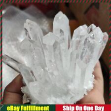 120g Natural White Clear Quartz Cluster Healing Energy Crystal Point Specimen
