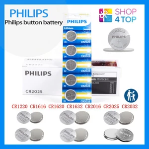 5 Pcs PHILIPS CR1220 CR1616 CR1620 CR1632 CR2016 CR2025 CR2032 Button Battery AU - Picture 1 of 25