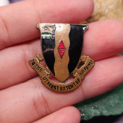 Prendedor DUI de colección del 60º Regimiento de Infantería del Ejército de los Estados Unidos de la Segunda Guerra Mundial Foto 1 de 3