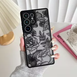 for Samsung Galaxy S25 Ultra Case, Floral Rose Cute Phone Case for Women Girls A - Picture 1 of 9