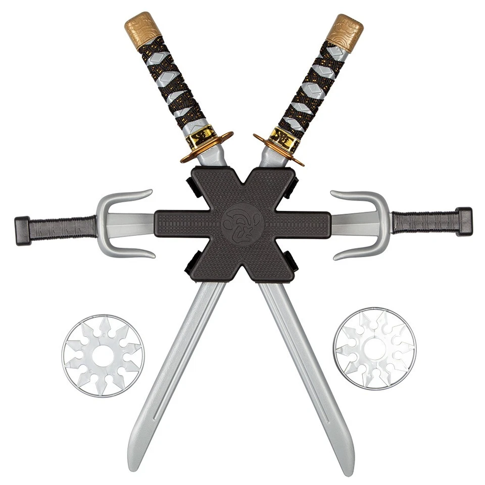 Juego de 7 piezas Ninja Doble Espada Samurai Guerrero Arma Asesino Vestido Elegante Foto 1 de 1