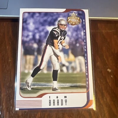 Tom Brady 2002 Fleer Focus Jersey Edition #1 New England Patriots GOAT - Image 1 of 4