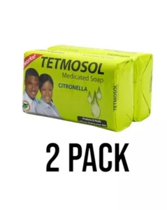 TETMOSOL Medicated Soap with Citronella-Protects&Heals Skin 75g(2 Pack) Repel🦟 - Picture 1 of 1
