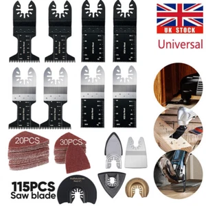 115Pcs Oscillating Multi Tool Saw Blades Set for Wood Metal Plastic Cutting New - Picture 1 of 15