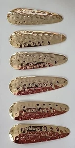 6 Trolling Spoons 3" - Hammered Gold Walleye - Salmon - Trout FREE SHIPPING - Picture 1 of 1