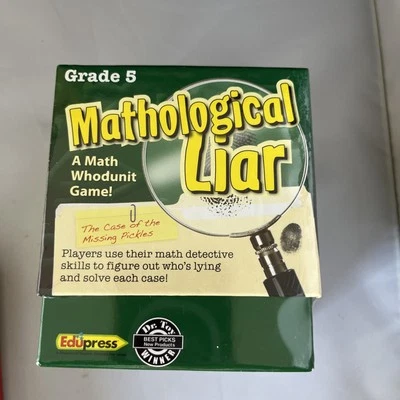 Game Mathological Liar: A Math Whodunit by Edupress, Grade 5 NEW Mystery Solve - Image 1 of 4