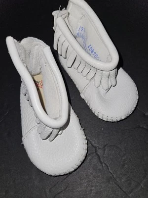 Botín Minnetonka Infantil Cuero Solapa Talla 1 Nuevo Sin Etiquetas Foto 1 de 4