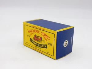 Lesney Matchbox 18 Bulldozer Caterpillar Solo Empty Original Box - Picture 1 of 4