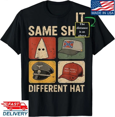 Same Shjt Different Hat Funny T-Shirt, Unisex Tee, Gildan 5000 Tees - Image 1 of 4