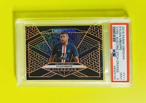 2019-20 Panini Obsidian Kylian Mbappe Orange Vitreous Card #35/35 PSA 9 - Picture 1 of 2