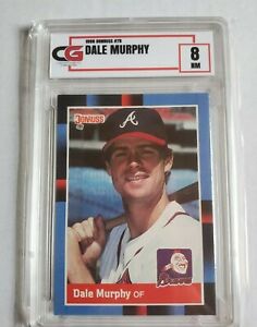 1988 Donruss Dale Murphy Graded CG 8 Atlanta Braves Philadelphia Phillies #78 