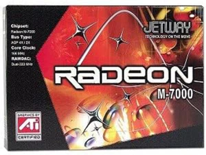 Jetway ATI Radeon M-7000 64 MB DDR AGP 4x/2x Video Card with TV-Out - Picture 1 of 2