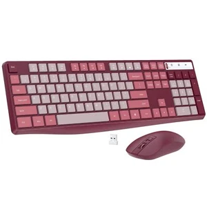 Wireless Keyboard and Mouse Combo 2.4G Full-Sized Ergonomic Keyboard Mouse 3 ... - Picture 1 of 6