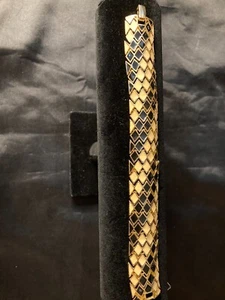 BRACELET: BARCS H354 BEAUTIFUL SNAKESKIN BRACELET 9CM LONG BLACK AND BONE COLOUR - Bild 1 von 10