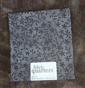 Single Fabric Quarters 18" X 21" 100% Cotton Black 8321747 - Picture 1 of 1