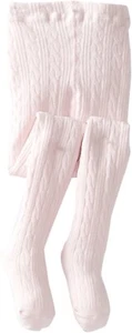 Jefferies Socks Little Girls' 179770 Cable Tight Pink Size 2-4 - Picture 1 of 2
