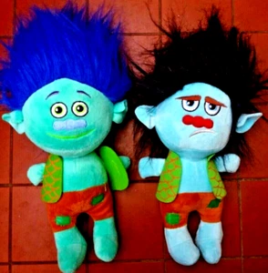Dream Works Troll Branch Plush Toys x 2 Branch & Grump 28 cm Lot - Picture 1 of 6