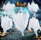 Pack de 5 décor d'Halloween joli fantôme suspendu 27,5 pouces fête effrayante maison cour bar décoration