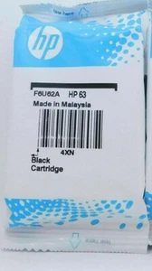 Original Original HP 63 Schwarz Tintenpatrone für Deskjet Officejet Drucker OEM Neu - Bild 1 von 1