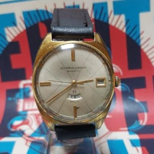 Reloj Pulsera Orient Hombre Marfil Redondo Negro Manual Japón 1.4 In A 500241 - Imagen 1 de 10