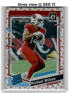 MICHAEL WILSON 2023 Donruss Optic RC Rated Rookie #204 Fire Emoji - Picture 1 of 6