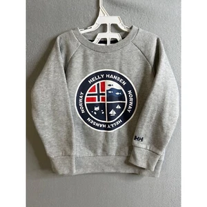 Helly Hansen Kids Sweatshirt 6 Pullover Crew Neck Graphic Logo - Picture 1 of 10
