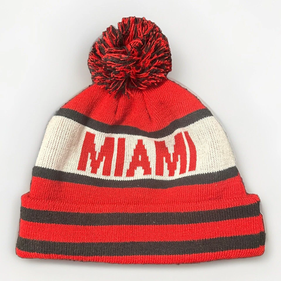 Gorro polar tejido Miami, rojo/negro/blanco Foto 1 de 1