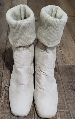 Markon Suede Leather Boots Pull On Heeled Women’s Size 9WW - Image 1 of 4