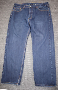 Levi's 505 Jeans Men's Size 40 Straight Leg Regular Fit Denim Blue Zip Fly