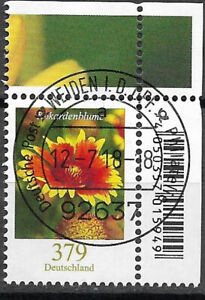 2018 Deutschland    Mi. 3399 gest. Blumen: Großblumige Kokardenblume (Gaillardia