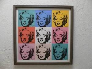 ANDY WARHOL "Marilyn Monroe" Lithographie limitiert, 50x50 cm im Holz Rahmen - Bild 1 von 10