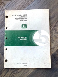 1992 John Deere 10XH*10XE*15XE*20XE High Pressure Washer Technical Manual TM1536 - Picture 1 of 7