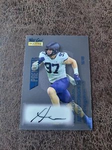 2022 WILD CARD MATTE- *PREMIUM* BLUE ROOKIE AUTO- AIDAN HUTCHINSON- DETROIT- /49 - Picture 1 of 4