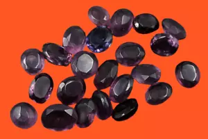 Best Offer Purple Amethyst 200 Ct Oval Shape 46- Piece Lot Gemstone OML - Picture 1 of 9
