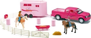 Set cavalli pick up e rimorchio Ray rosa nuovi - Foto 1 di 1