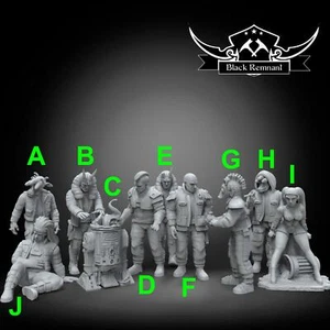 Coruscant Undercity civilians - BLACK REMNANT | Legion compatible - 3D printed - Picture 1 of 1