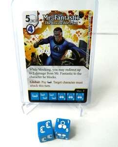 Marvel Dice Masters Avengers VS X-Men AVX Mr Fantastic The invincible Man Card - Picture 1 of 4